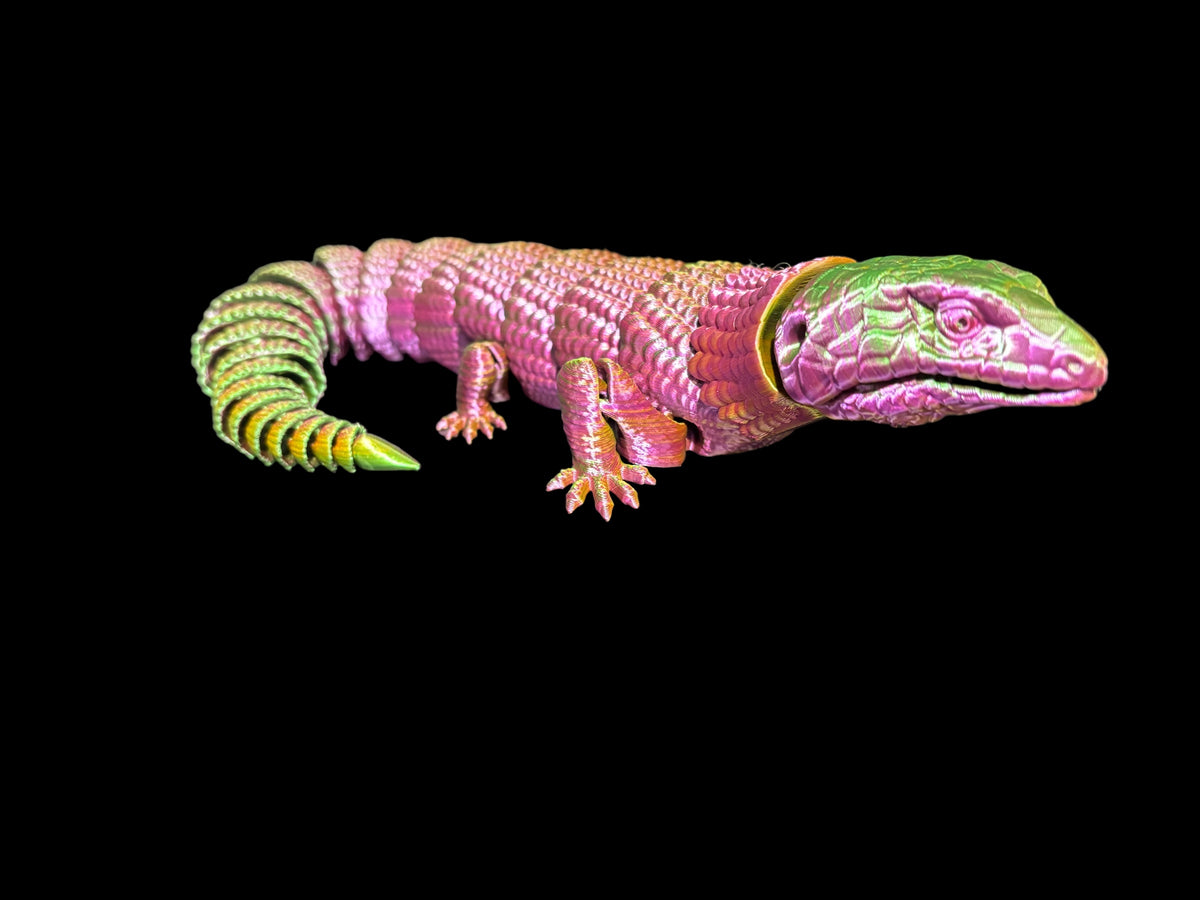 "Blue tongue skink a unique reptile." "Raki Taki exclusive item a li