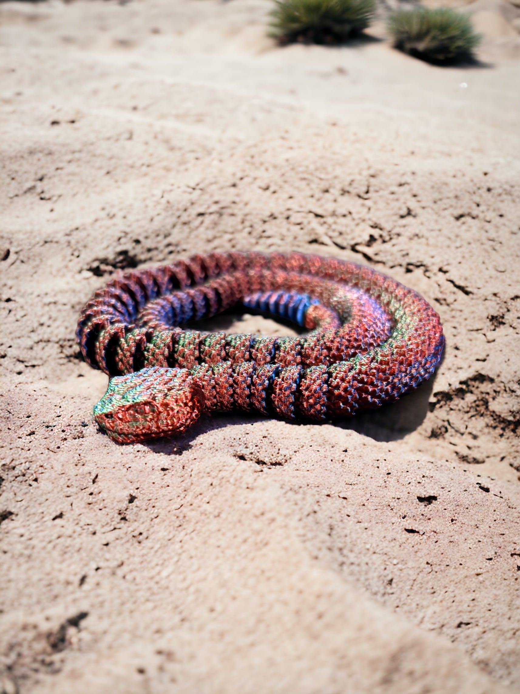 Snake Rattle Tale Rattlesnake! Lifelike representation of the Venomous snake with rattle ...