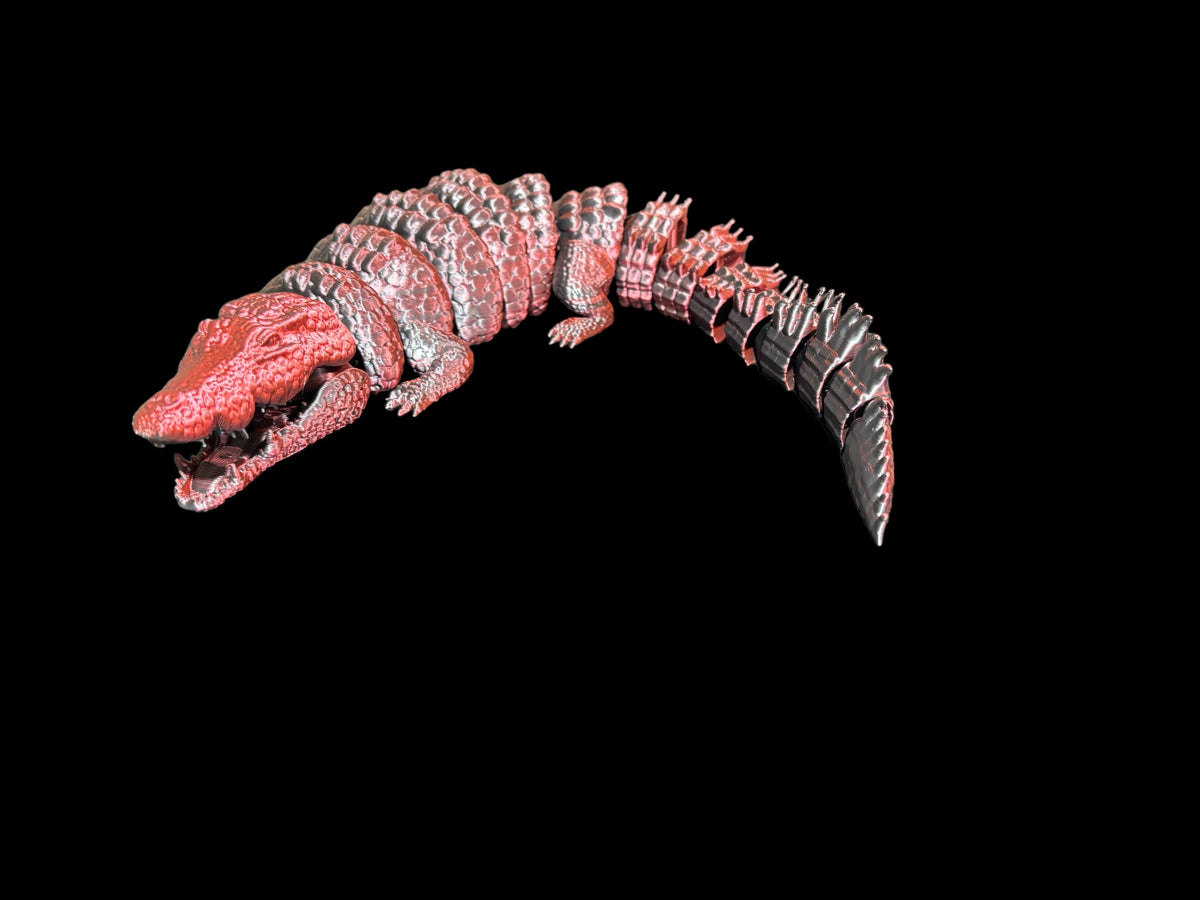 Gradance Presenting the medium sized crocodile, reminiscent of ancient era ...