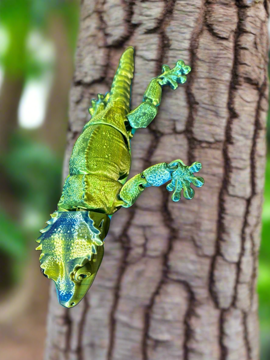 "Colorful and durable crested gecko accessory."